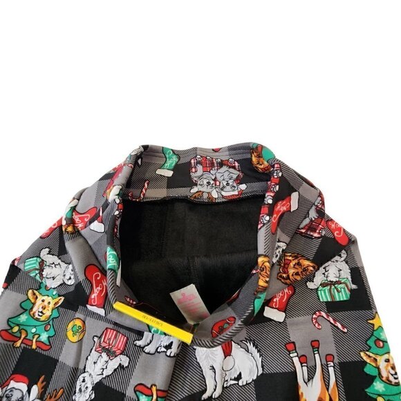 Holiday Christmas Juniors Womens High‎ West Leggings Faux-Fur Lined Size Large - Picture 7 of 10